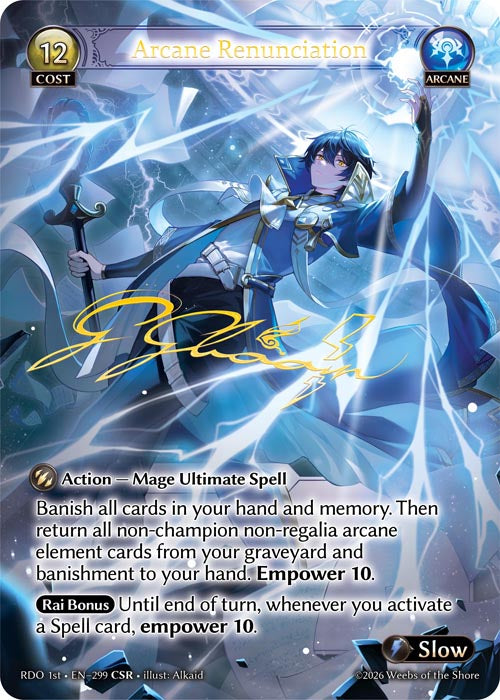 Arcane Renunciation (CSR) - Radiant Origins