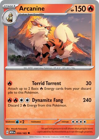 Arcanine - 059/165 - 151 
