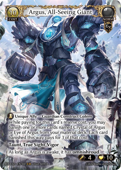 Argus, All-Seeing Giant - Radiant Origins - UR Norm