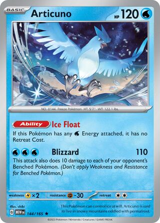 Articuno - 144/165 - 151 