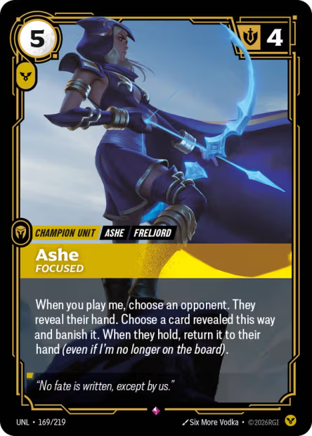 Ashe, Focused - 169/219 - R Order
