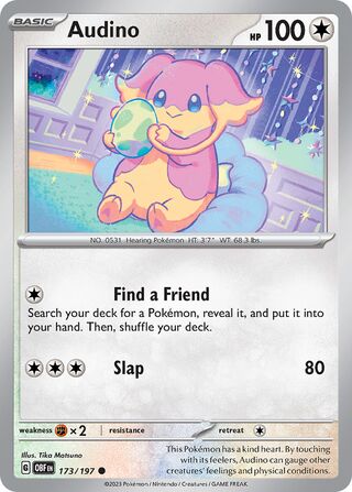 Audino - 173/197 - Obsidian Flames 