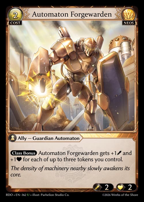 Automaton Forgewarden - Radiant Origins - U Neos