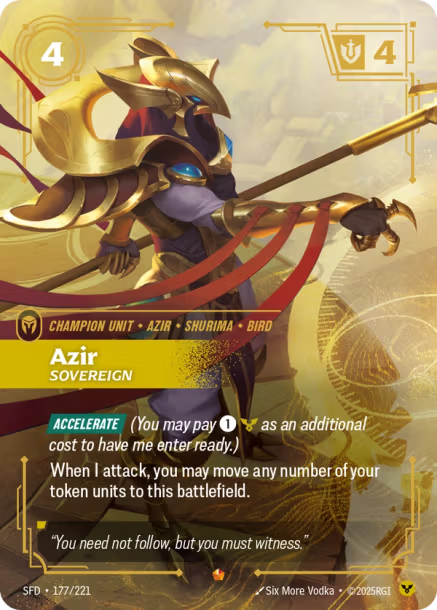 Azir, Sovereign - 177/221 - Epic Order