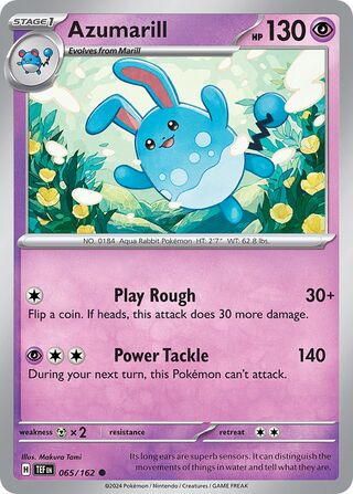 Azumarill - 065/162 - Temporal Forces 