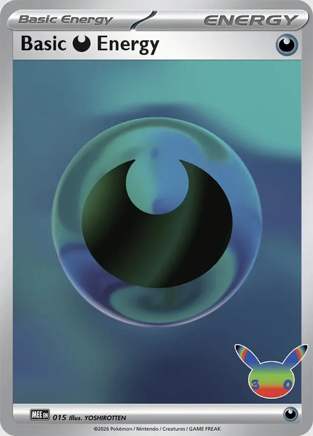 Basic Darkness Energy 015 - Pokémon 30th foil