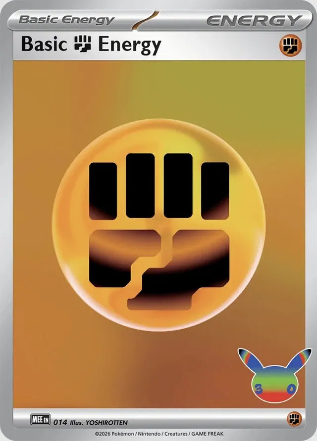 Basic Fighting Energy 014 - Pokémon 30th foil