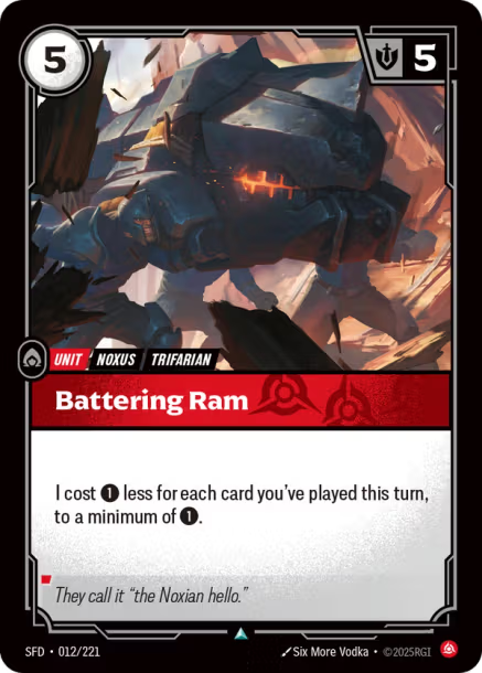 Battering Ram - 012/221 - C Fury