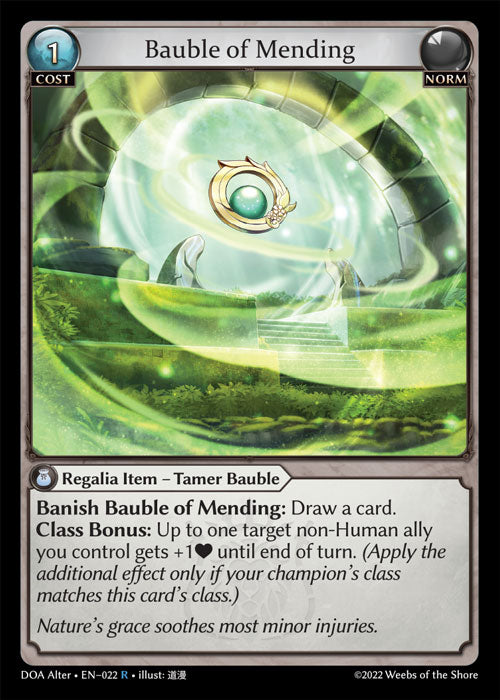 Bauble of Mending - Dawn of Ashes