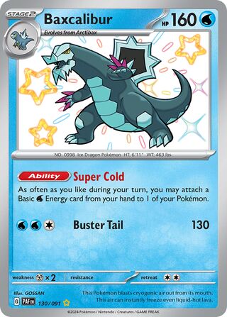 Baxcalibur - 130/091 - Paldean Fates