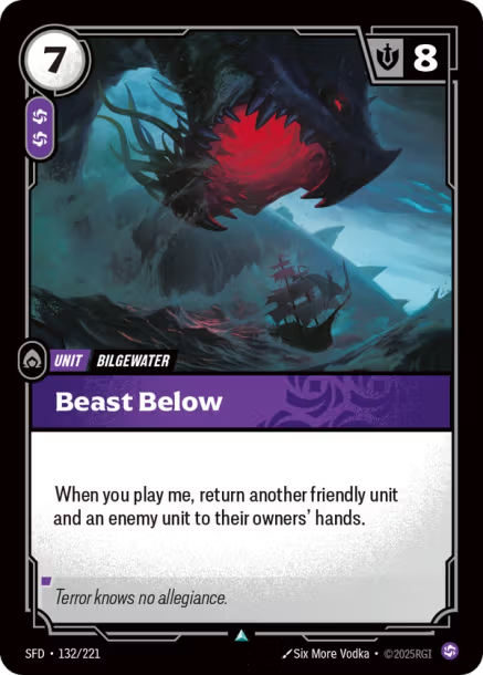 Beast Below - 132/221 - U Chaos