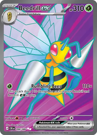 Beedrill ex - 098/086 - Chaos Rising
