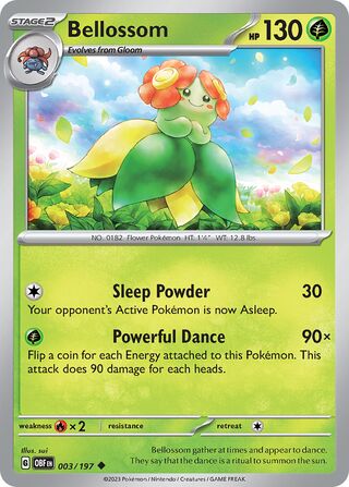 Bellossom - 003/197 - Obsidian Flames