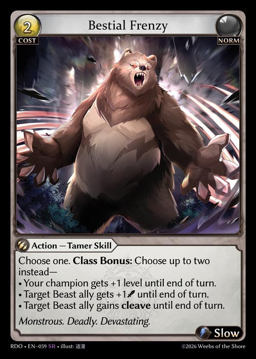 Bestial Frenzy - Radiant Origins - SR Norm