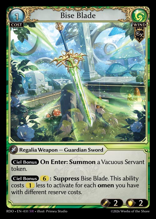 Bise Blade - Radiant Origins - SR Wind