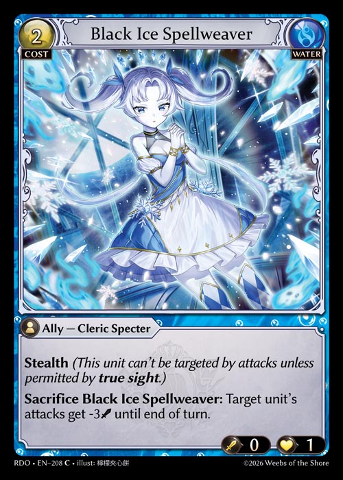 Black Ice Spellweaver- Radiant Origins - C Water