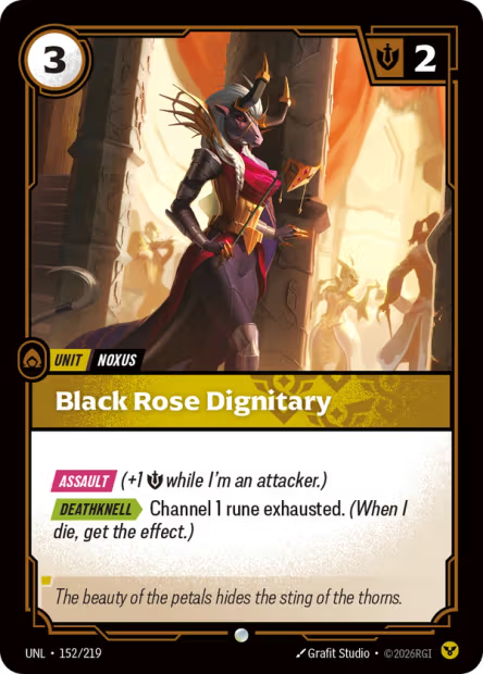 Black Rose Dignitary - 152/219 - C Order