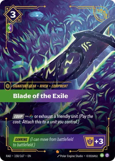 Blade of the Exile - 150/167 - Epic Signature