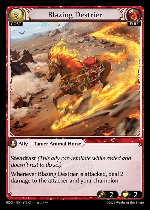 Blazing Destrier - Radiant Origins - C Fire