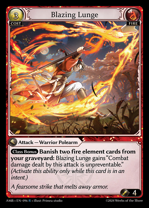Blazing Lunge - Mortal Ambition -  R Fire