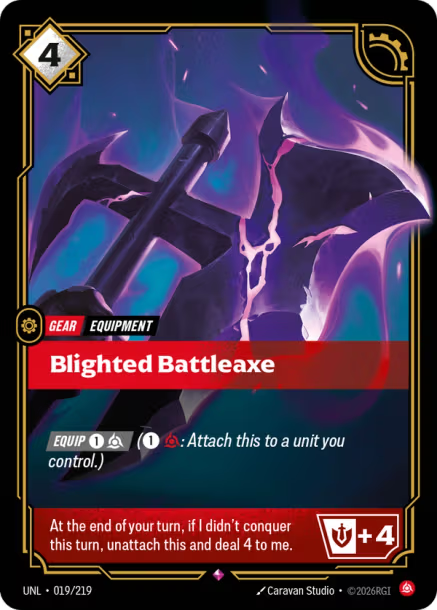 Blighted Battleaxe - 019/219 - R Fury