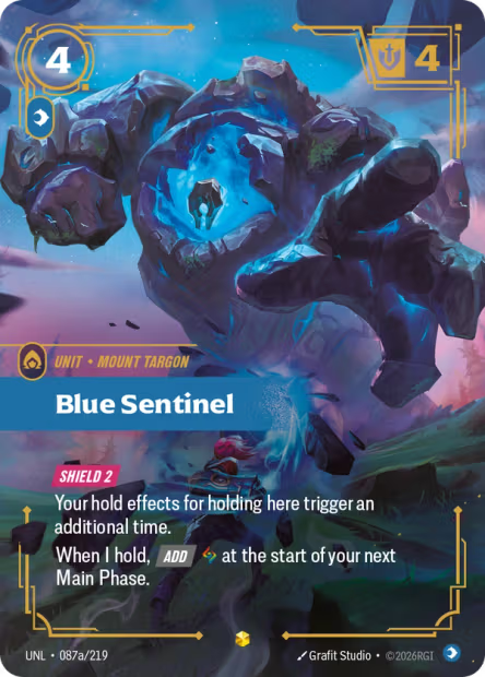 Blue Sentinel - 087a/219 - Alternate Art