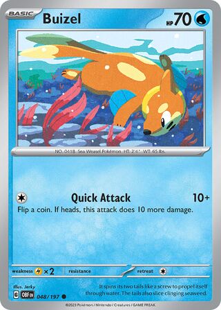 Buizel - 048/197 - Obsidian Flames 