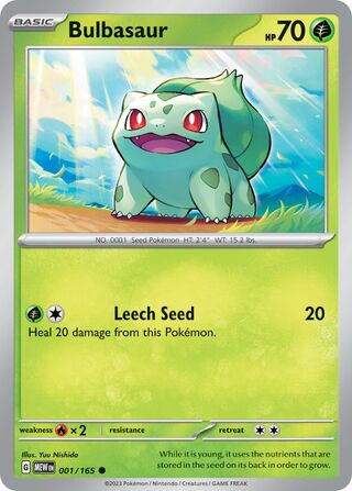Bulbasaur - 001/165 - 151 