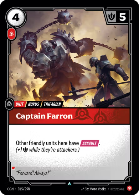 Captain Farron - 015/298 - U Fury