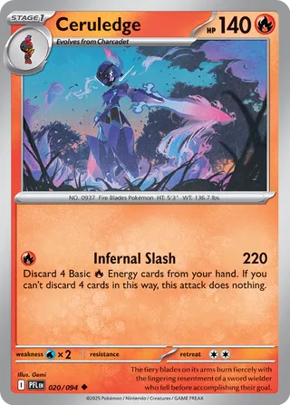 Ceruledge - 020/094 - Phantasmal Flames