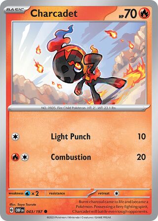 Charcadet - 043/197 - Obsidian Flames  