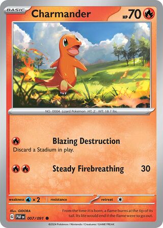 Charmander - 007/091 - Paldean Fates 