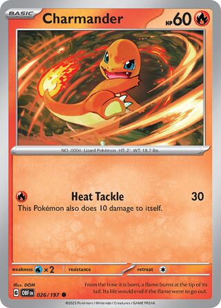 Charmander - 026/197 - Obsidian Flames 