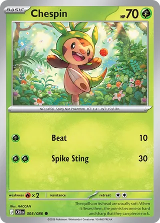 Chespin - 005/086 - Chaos Rising