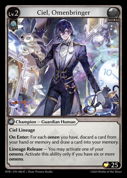 Ciel, Omenbringer