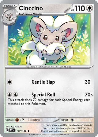 Cinccino - 137/162 - Temporal Forces 