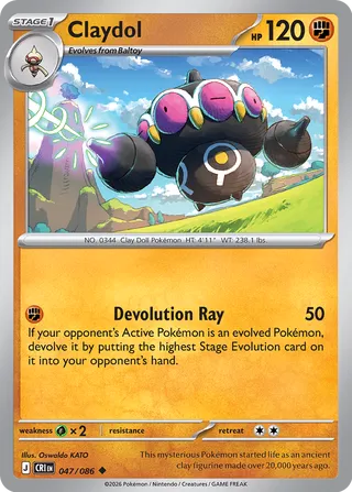 Claydol - 047/086 - Chaos Rising