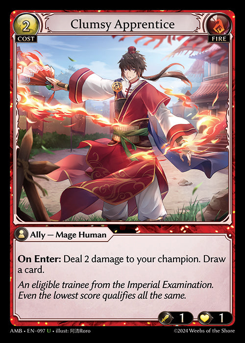 Clumsy Apprentice - Mortal Ambition -  U Fire