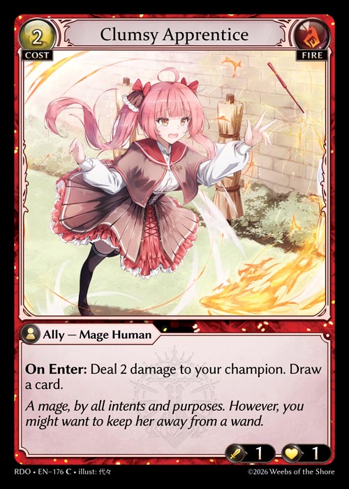 Clumsy Apprentice - Radiant Origins - C Fire