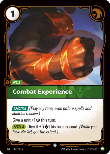 Combat Experience - 031/219 - C Calm