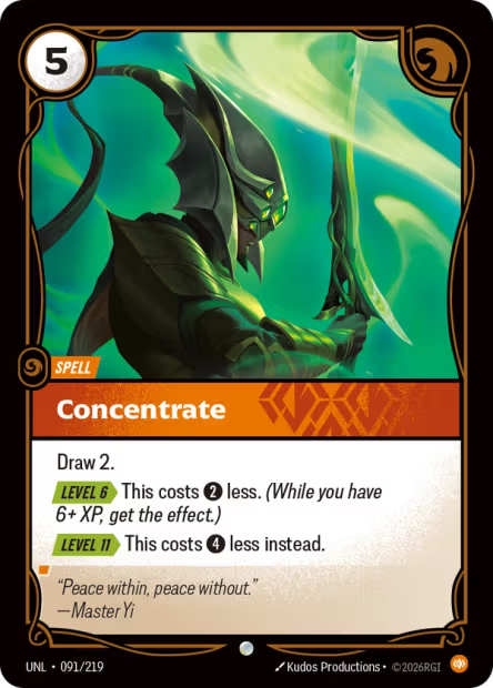 Concentrate - 091/219 - C Body
