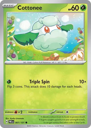 Cottonee - 007/131 - Prismatic Evolutions