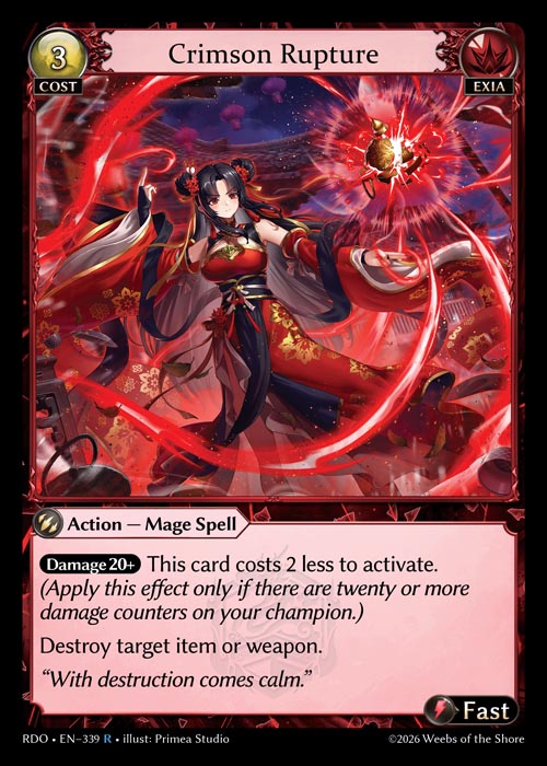 Crimson Rupture - Radiant Origins - R Crux