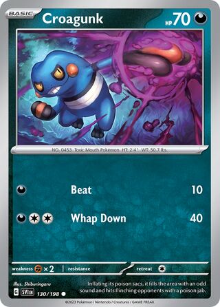 Croagunk - 130/198 - Scarlet & Violet