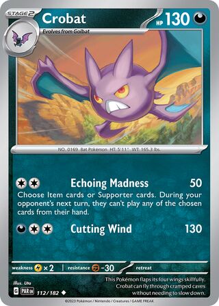 Crobat - 112/182 - Paradox Rift 