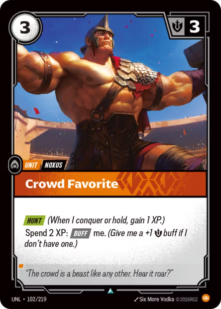 Crowd Favorite - 102/219 - U Body