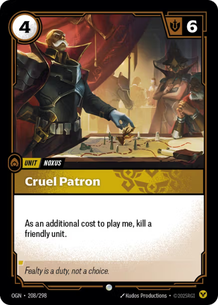 Cruel Patron - 208/298 - C Order
