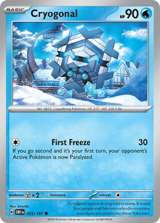 Cryogonal - 055/197 - Obsidian Flames 