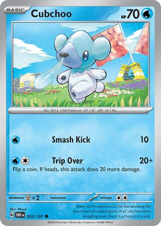 Cubchoo - 053/197 - Obsidian Flames 