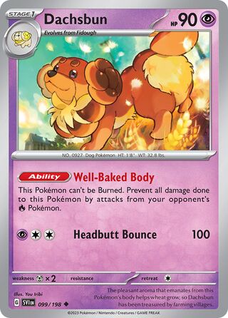 Dachsbun - 099/198 - Scarlet & Violet